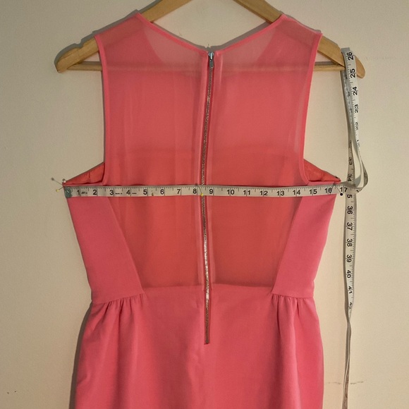 Sandro shift dress, sheer top, sheer back to waist - Picture 9 of 12